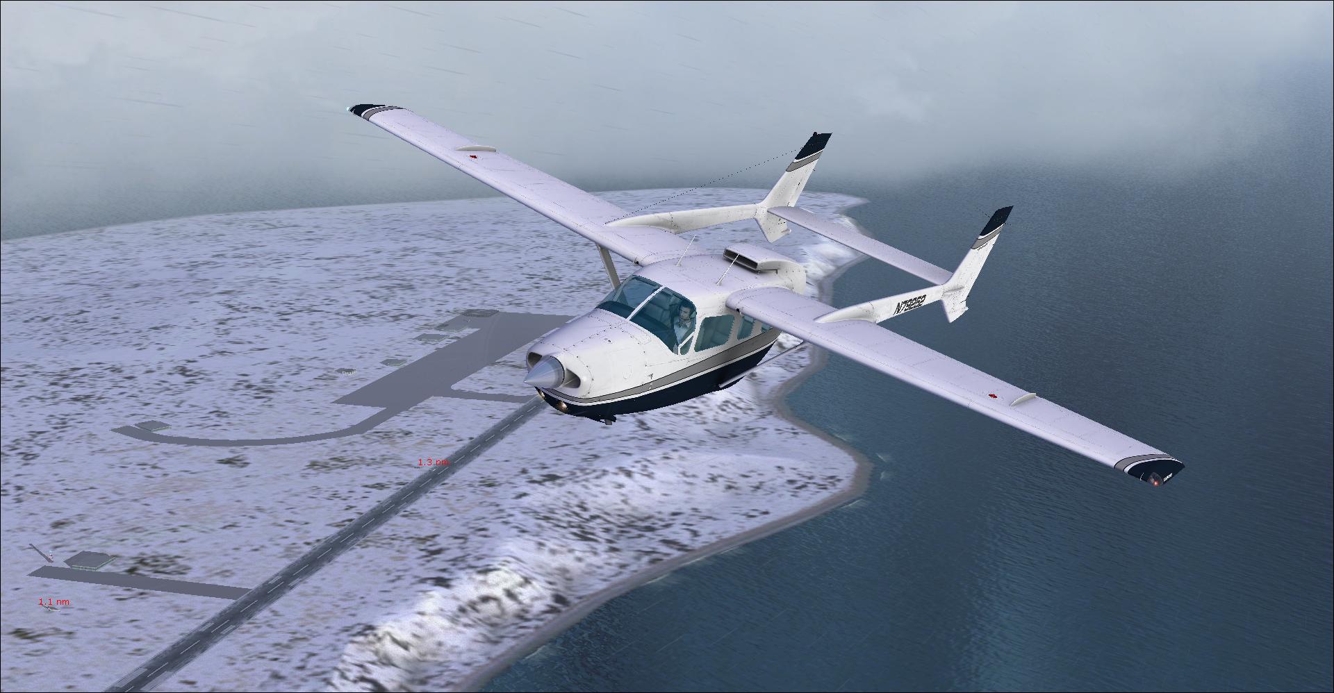 Departing from Eareckson Air Station (PASY) on the last leg of the journey