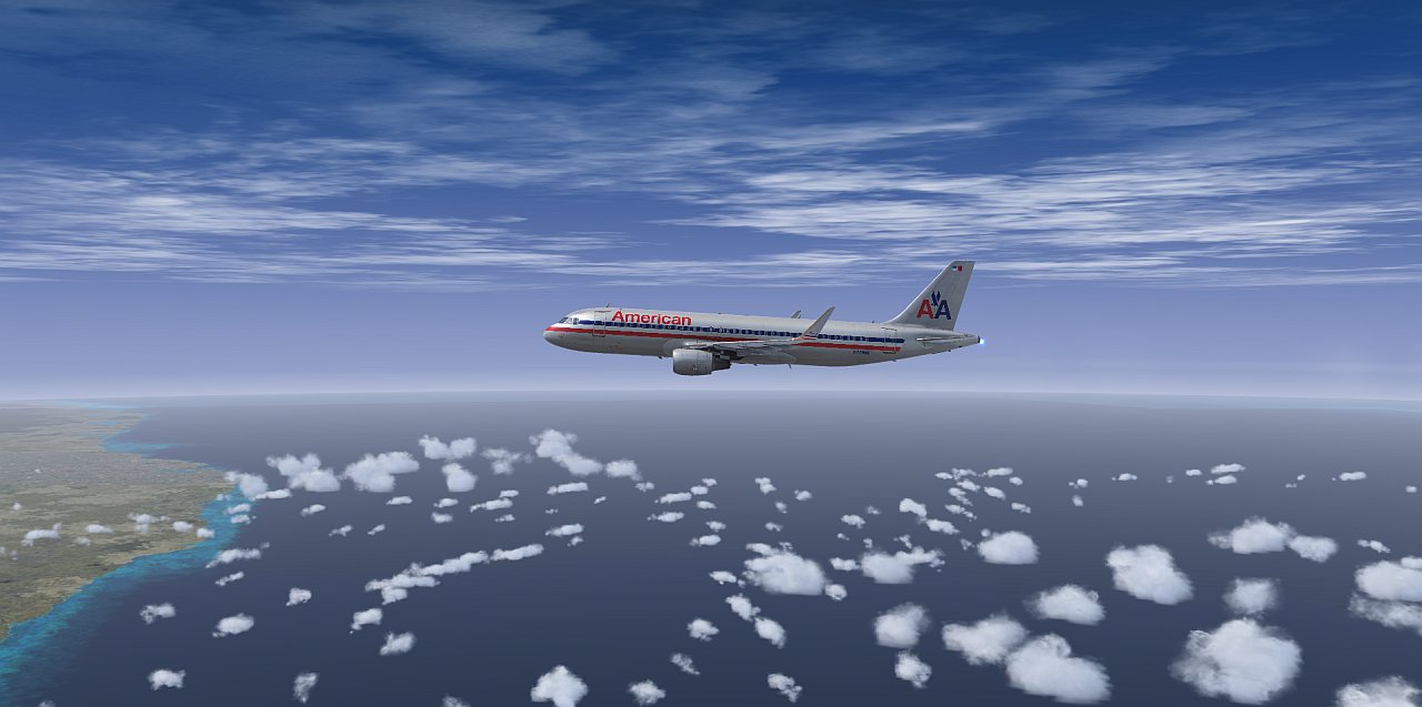 Approaching Cuba on Theme Flight