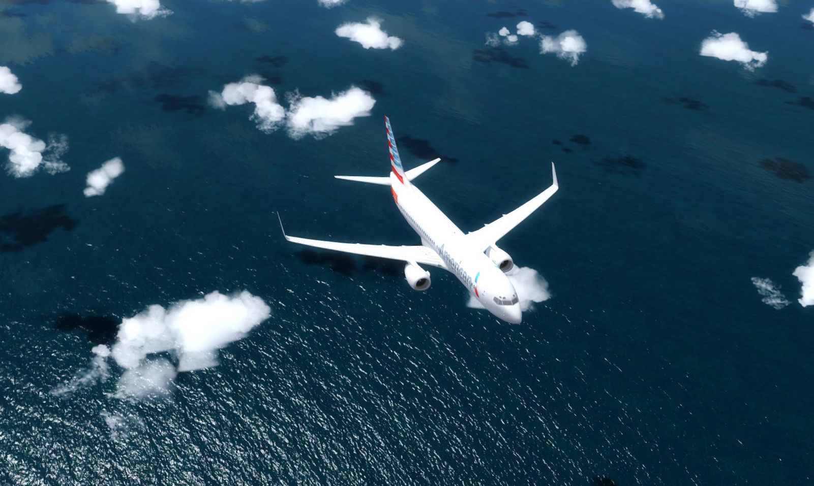 Departing KMIA climbing out over the ocean