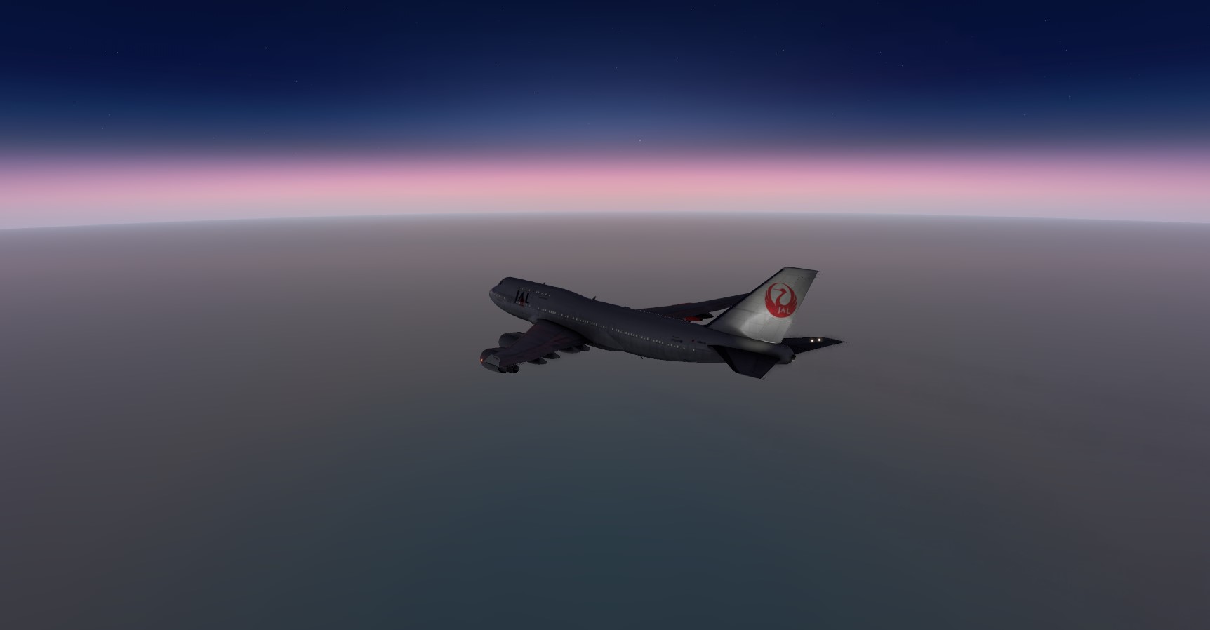 Just about sunrise over the pacific