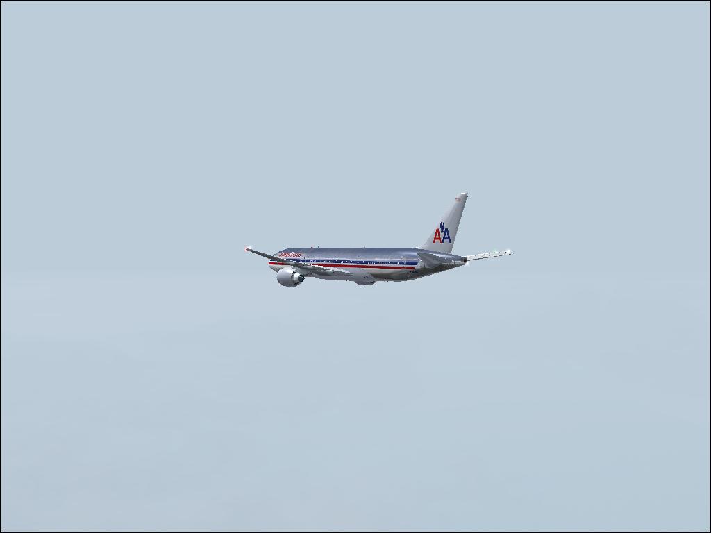 Getting into the clouds. I knew that my first landing with 777 wouldn' t be so easy...