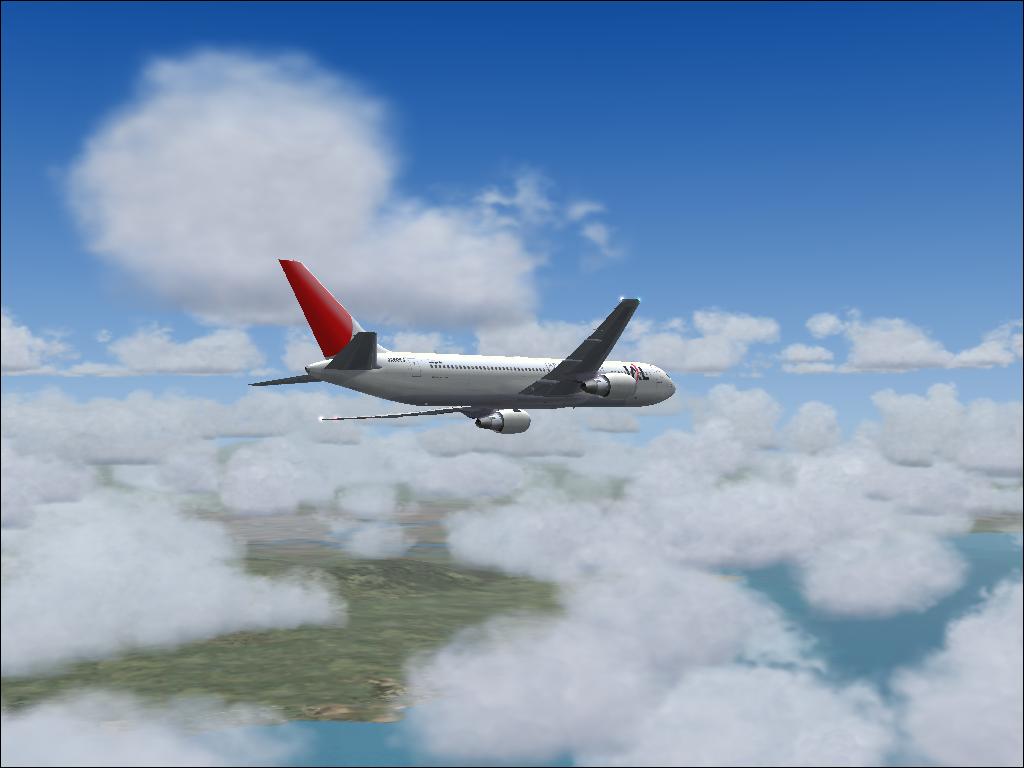 Descending with a lot of clouds