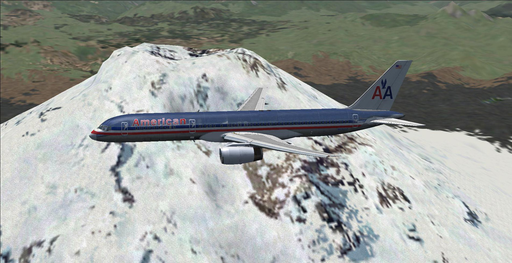 757 200 approach to new Quito Airport close to Cotopaxi Volcano