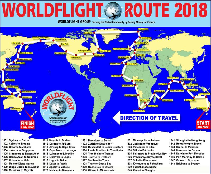 Map of Flights